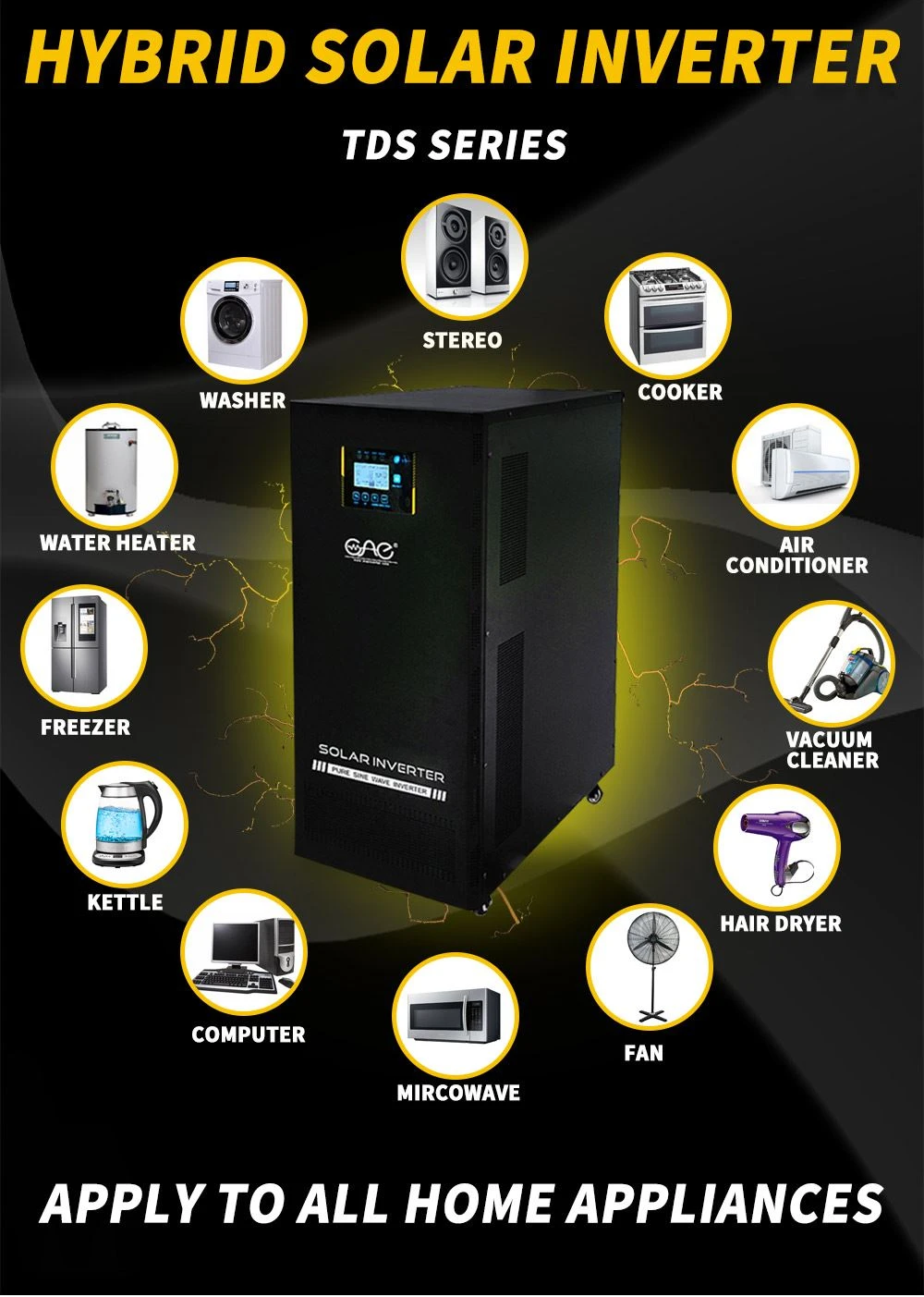 pure sine wave hybrid inverter